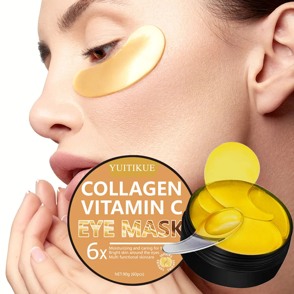 ماسك العين بالكولاجين وفيتامين C مرطب ومشرق 60 قطعة | YUITIKUE Collagen Vitamin C Eye Mask Moisturizing Brightening 60pcs