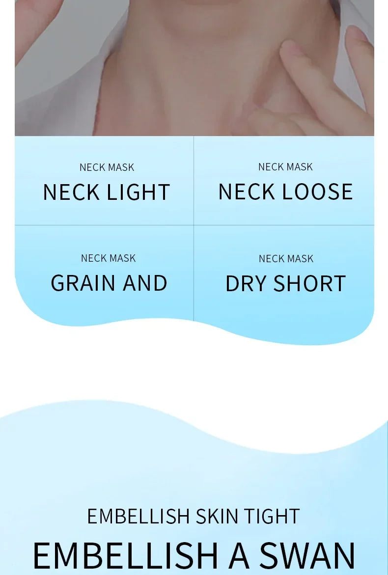 3/5/10/20Pcs Collagen Firming Neck Mask Hyaluronic Acid Nourishing Neck Masks Lifting Brightening Moisturizer Beauty Skin Care