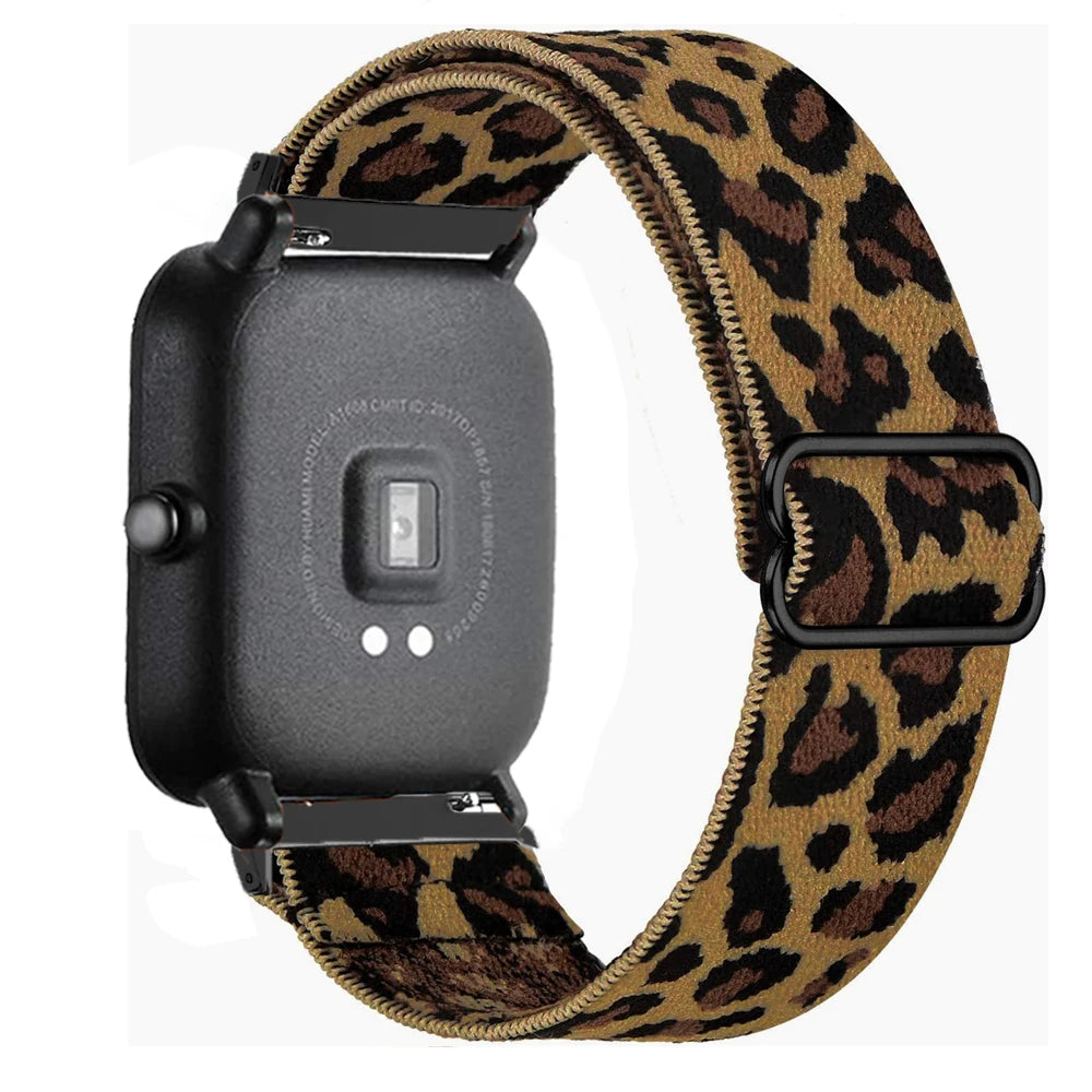20mm/22mm band For Amazfit GTS 4 /2/2e/3/Mini/GTR 4/3/Pro/GTR2/47mm/42mm/stratos Nylon Elastic Watch Bracelet Amazfit bip strap