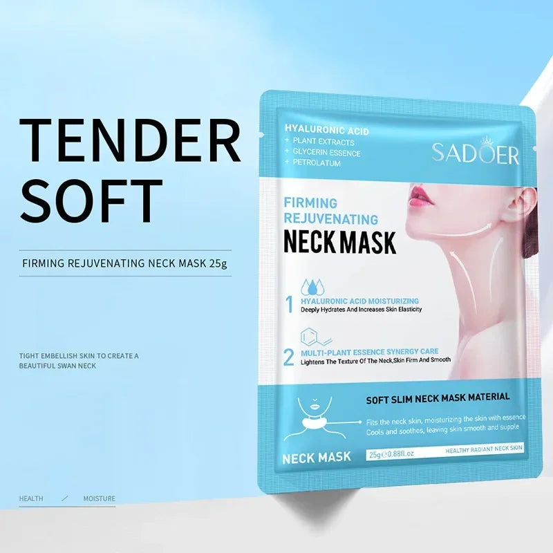 3/5/10/20Pcs Collagen Firming Neck Mask Hyaluronic Acid Nourishing Neck Masks Lifting Brightening Moisturizer Beauty Skin Care