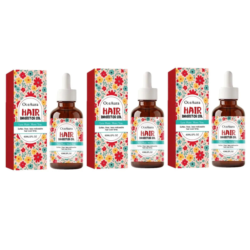Hair Inhibitor Oil  Natural Soothing Body Oil for Hair Removal Smoothing Skin Reduces Hairs Shrink Pores for All Skin Types