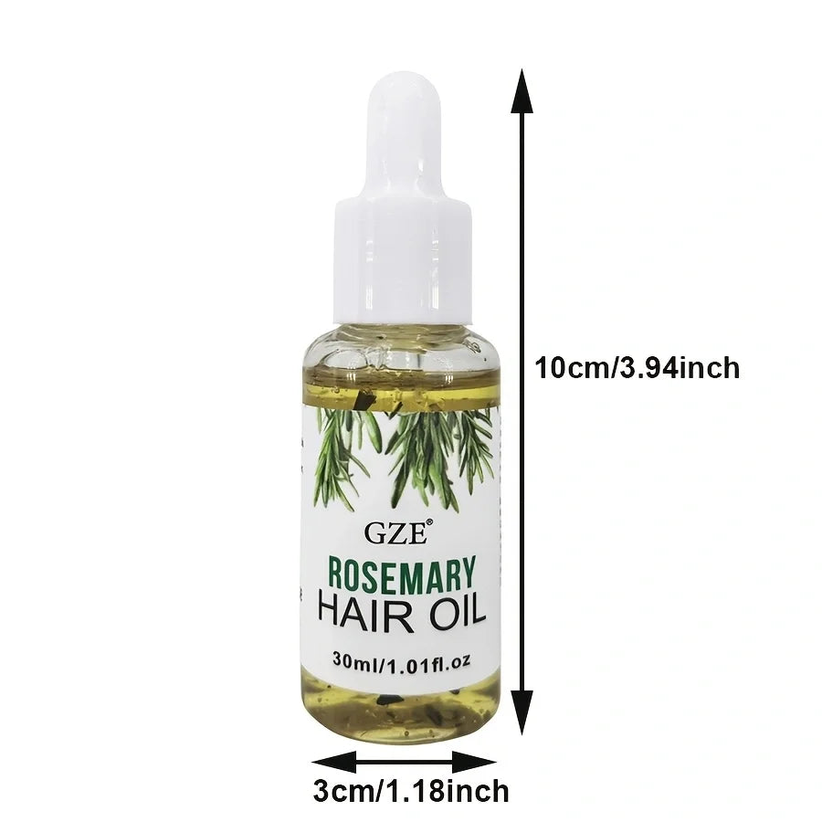 زيت الروزماري GZE لنمو الشعر لجميع أنواع الشعر | GZE Rosemary Oil Hair Growth All Types Straight Waves Chemically Treated