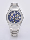 LONGLUX automatic watch business mechanical watches skeleton waterproof luminous stainless steel mens watch office worker gift
