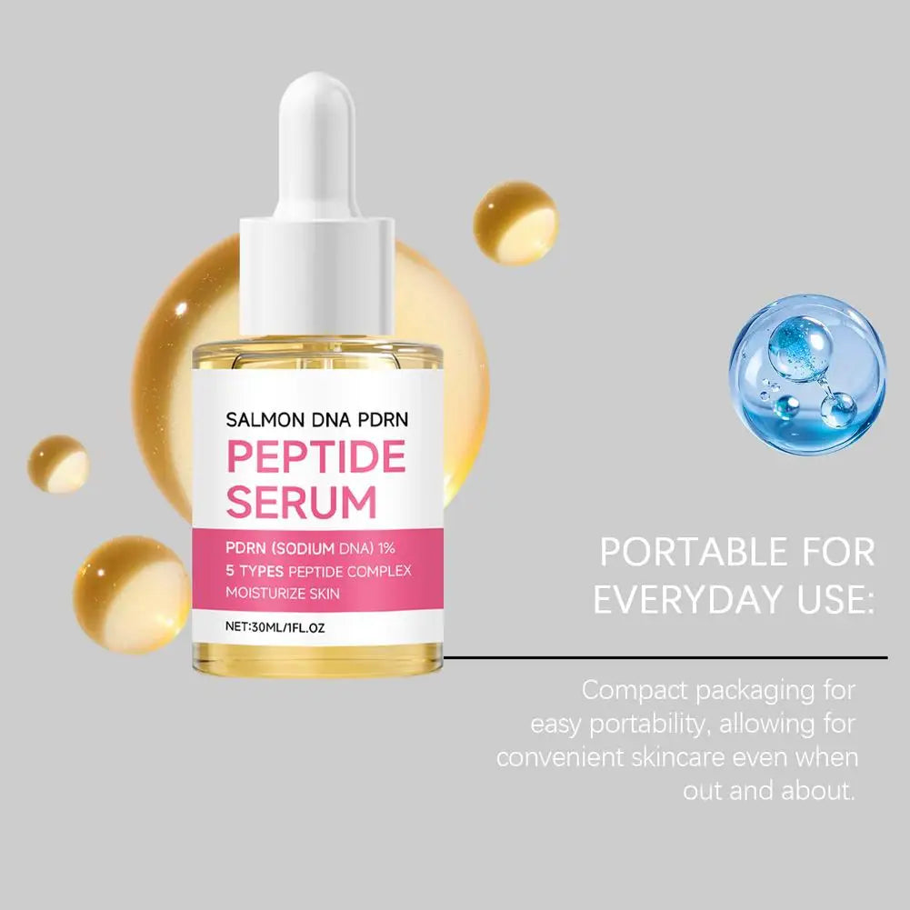 Salmon DNA Pdrn Peptide Serum Moisturizing Firming Lifting Revitalizing Brightening Smoothing Repair Facial Serum