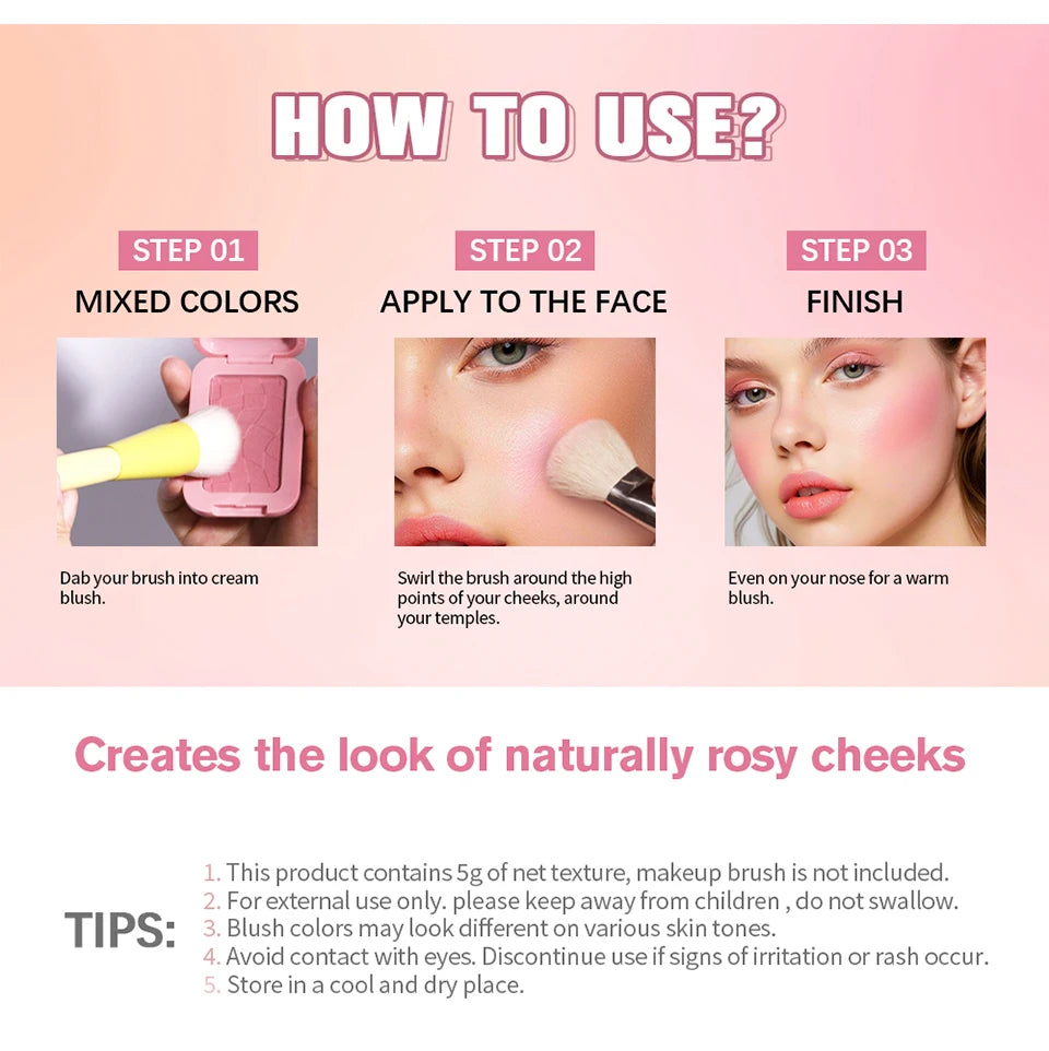 Bronzer Blush Highlights Palette&Brush Makeup Contour Sticks Cosmetics Contouring for Face Shading Palette Powder