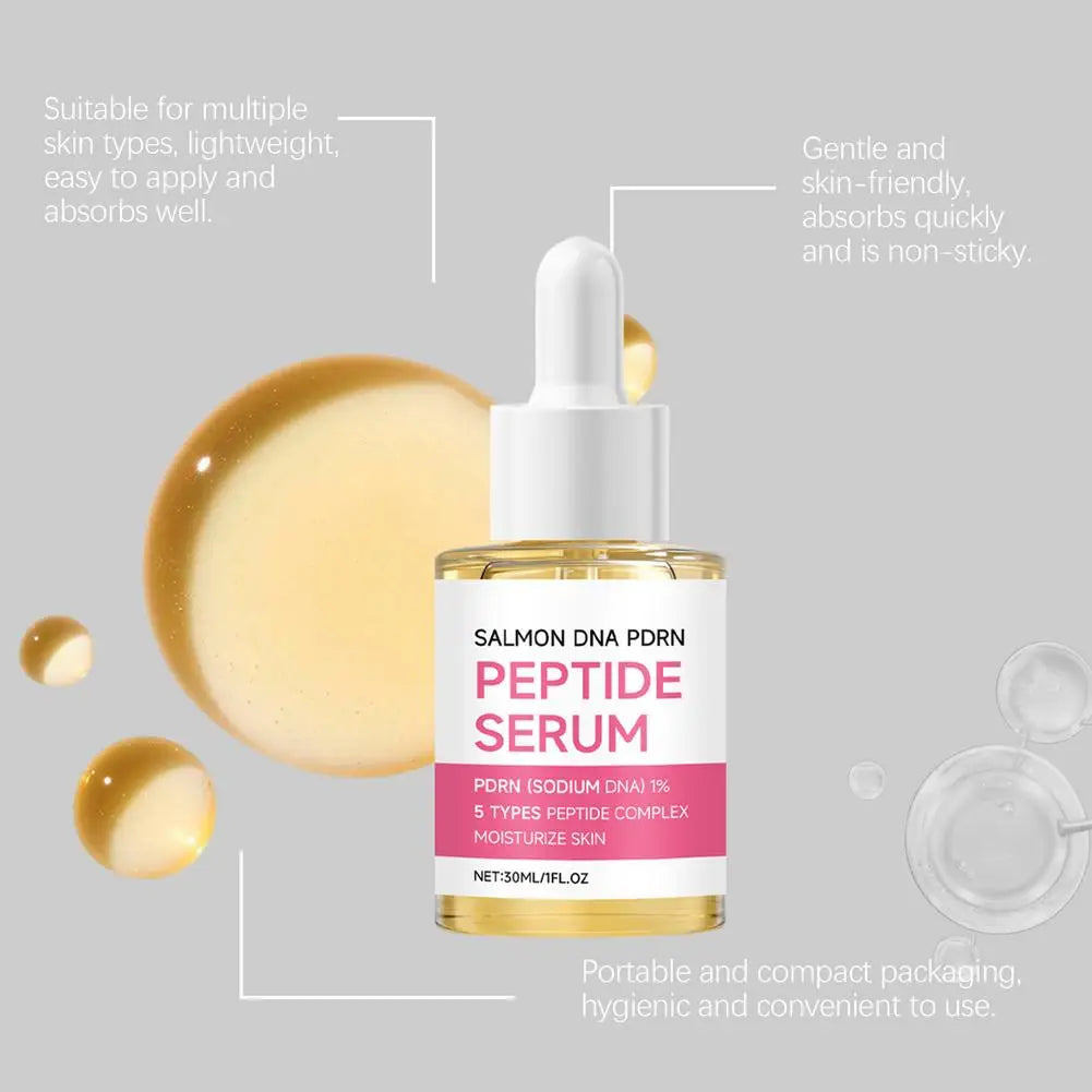 Salmon DNA Pdrn Peptide Serum Moisturizing Firming Lifting Revitalizing Brightening Smoothing Repair Facial Serum