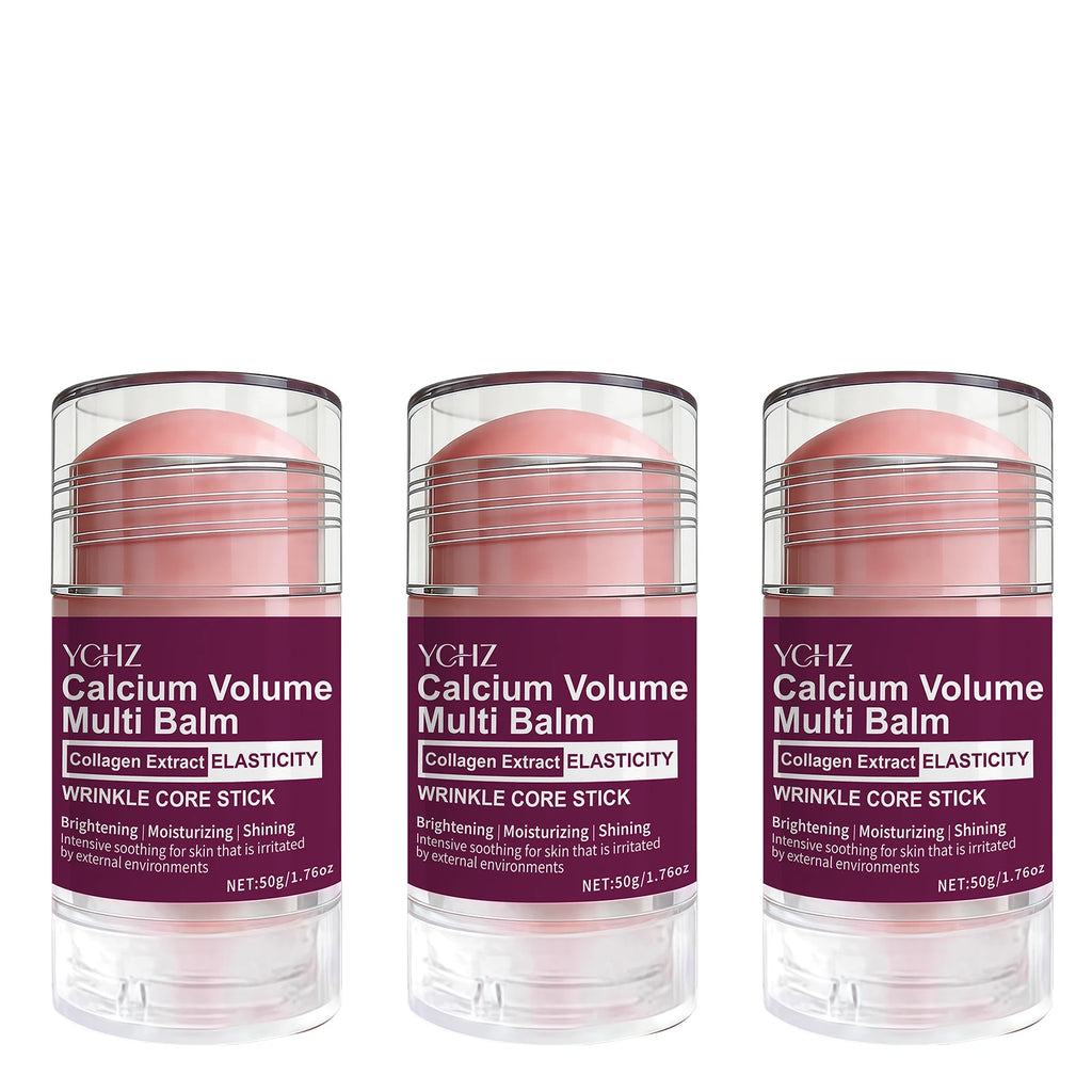 Collagen Facial Care Stick: a Multi-Functional Product That Combines Lip Balm, Eye Cream, Neck Cream, Primer, and Facial Moisturizer, Offering Hydrating and Firming Benefits, Suitable for All Skin Types