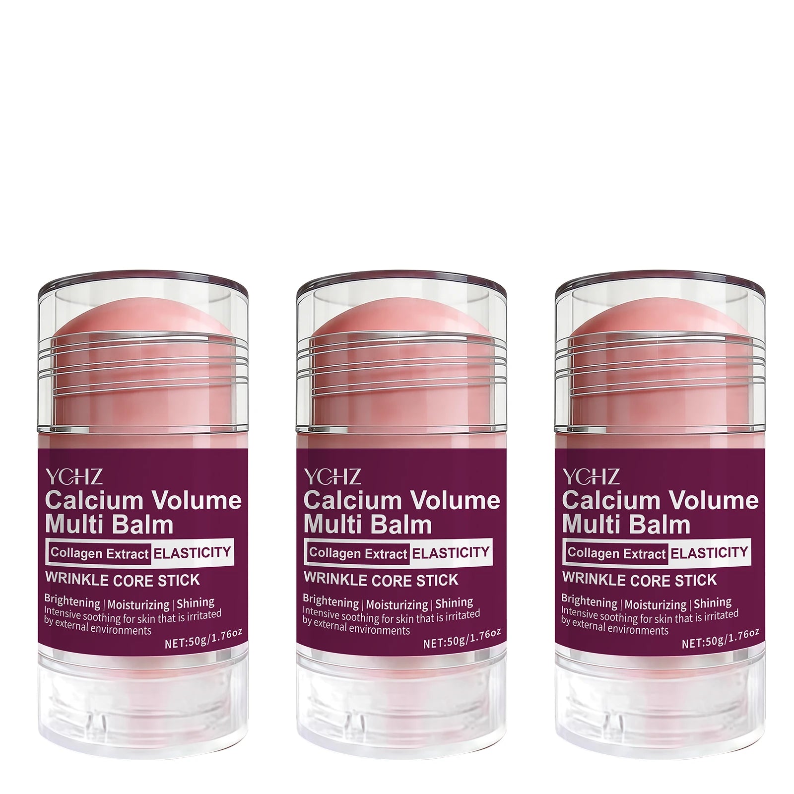 Collagen Facial Care Stick: a Multi-Functional Product That Combines Lip Balm, Eye Cream, Neck Cream, Primer, and Facial Moisturizer, Offering Hydrating and Firming Benefits, Suitable for All Skin Types