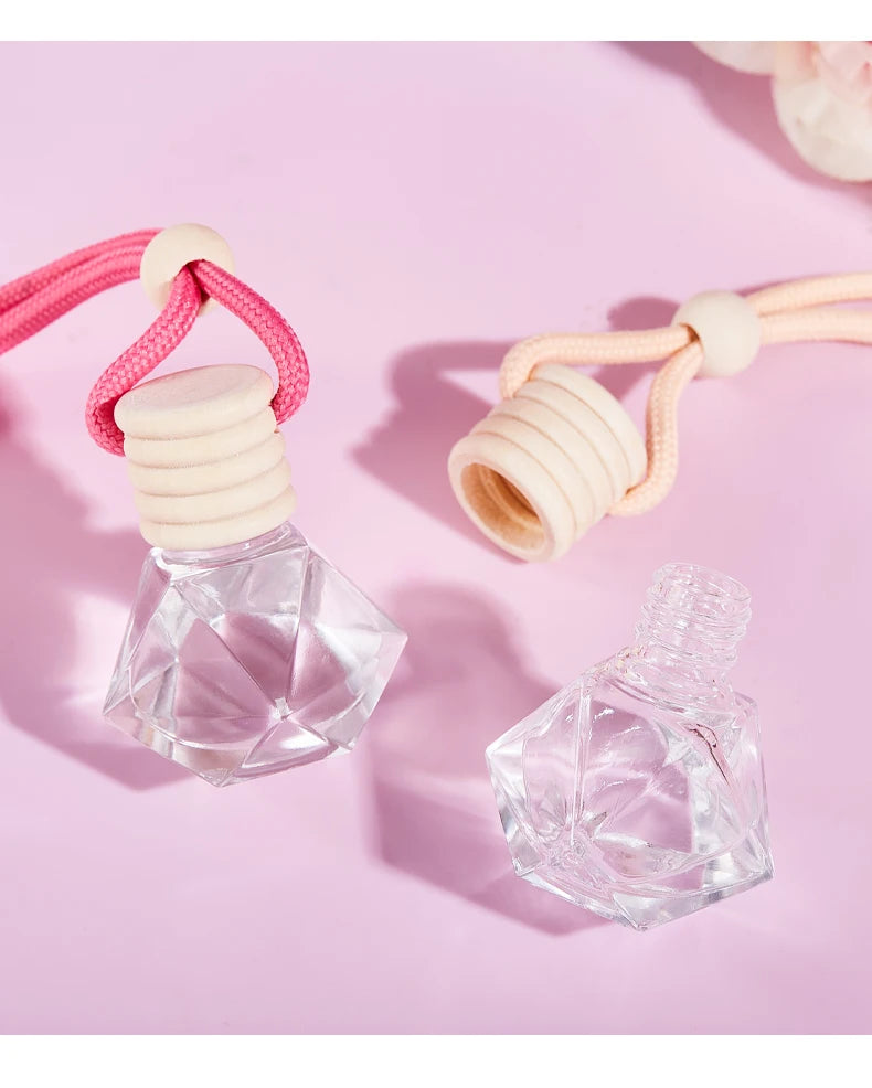 معطر سيارة وردي فاخر معلق لتعطير السيارة وتنقية الهواء | Pink Car Fragrance Pendant Interior Accessories Fresh Air Perfume