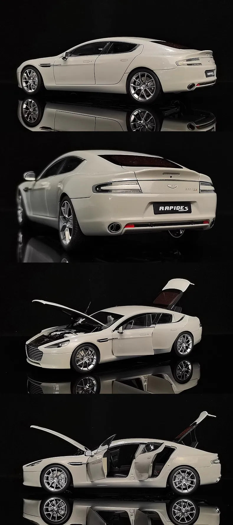 Autoart 1/18 Car Model Aston Martin Rapid S 2015 Edition Simulation Alloy Car Model Limited Car Collection Boy Birthday Gift