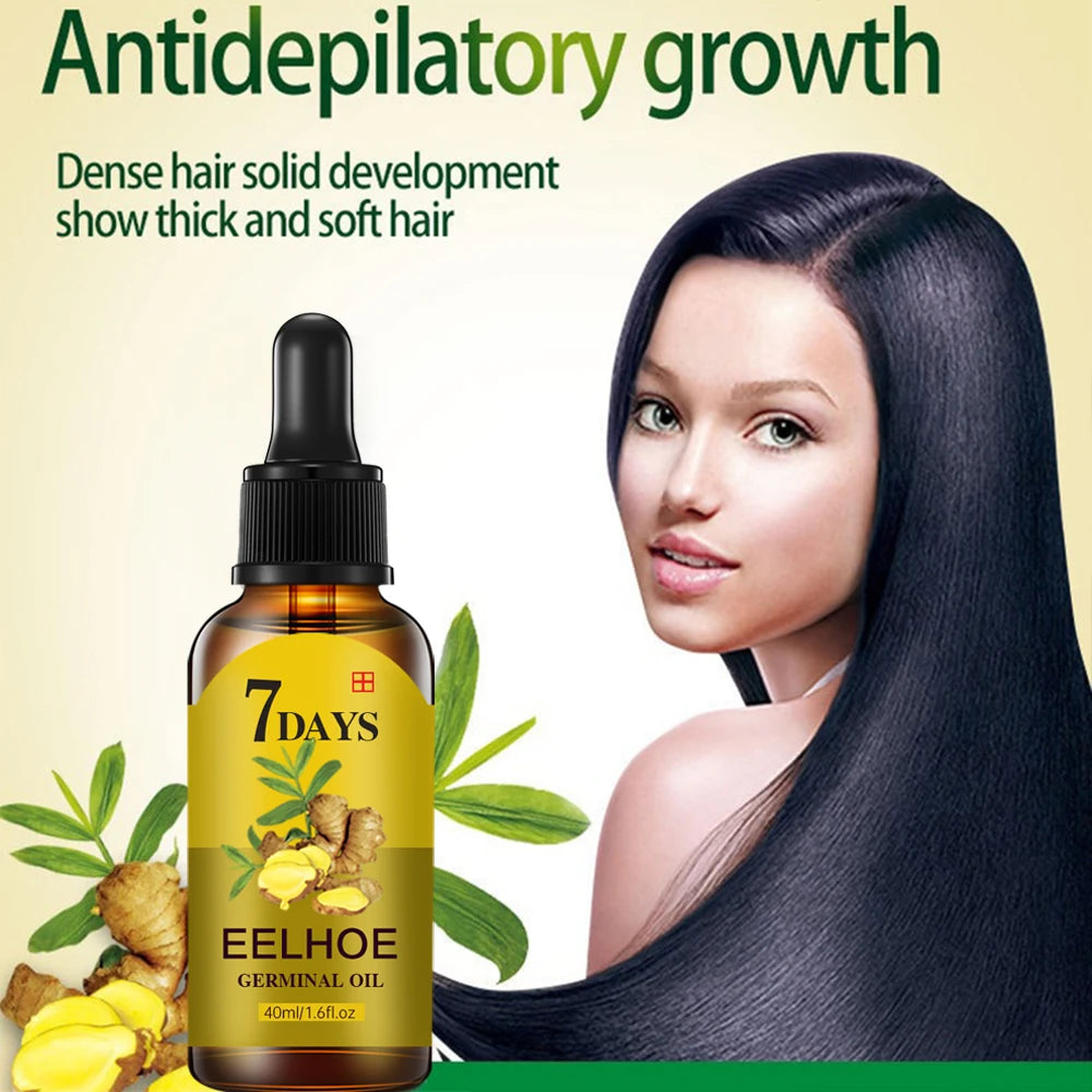 7 Day Rapid Growth Liquid Anti Hair Loss Ginger Growth Conditioning Treatment Nourish Hair Growth Oil Scalp Care Serum Products