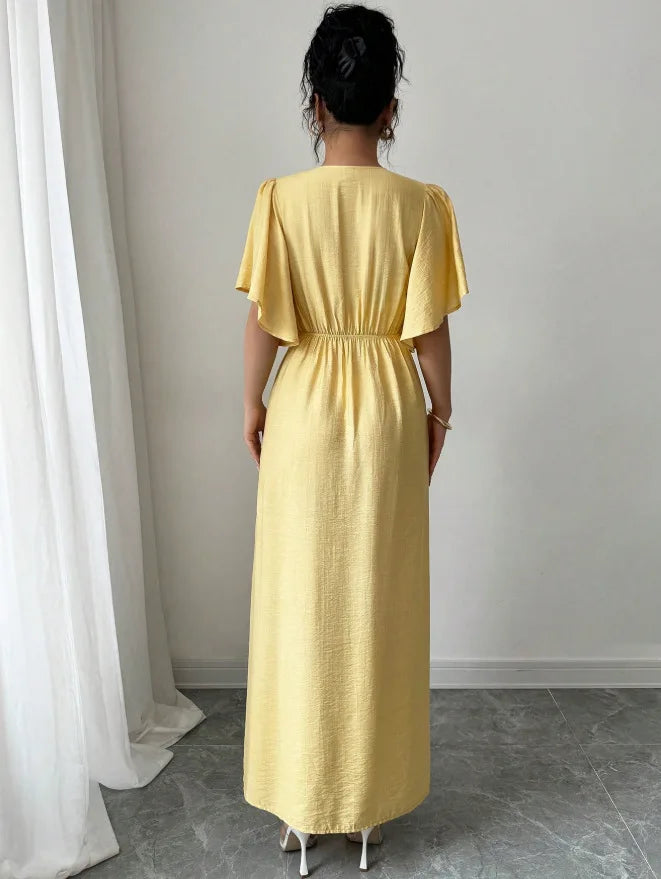 2026 Early Spring New French Casual Elegant Dress With Button Design, Slim-fit Party Dress, Tea Break Dress For Women Party Sexy