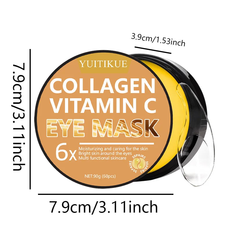 ماسك العين بالكولاجين وفيتامين C مرطب ومشرق 60 قطعة | YUITIKUE Collagen Vitamin C Eye Mask Moisturizing Brightening 60pcs