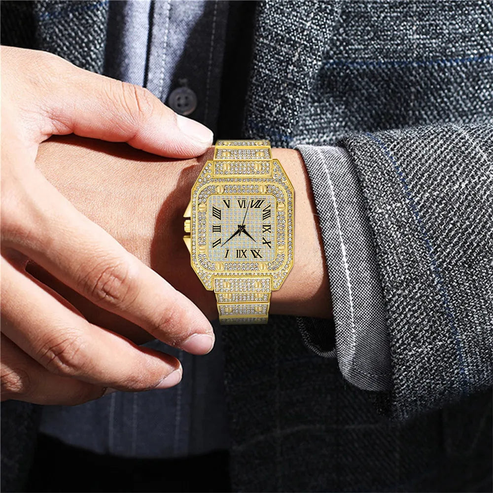 Fashion Men's Stainless Steel Watches Luxury Quartz Watches Men's Business Watches Men's Clocks Relogio Masculino
