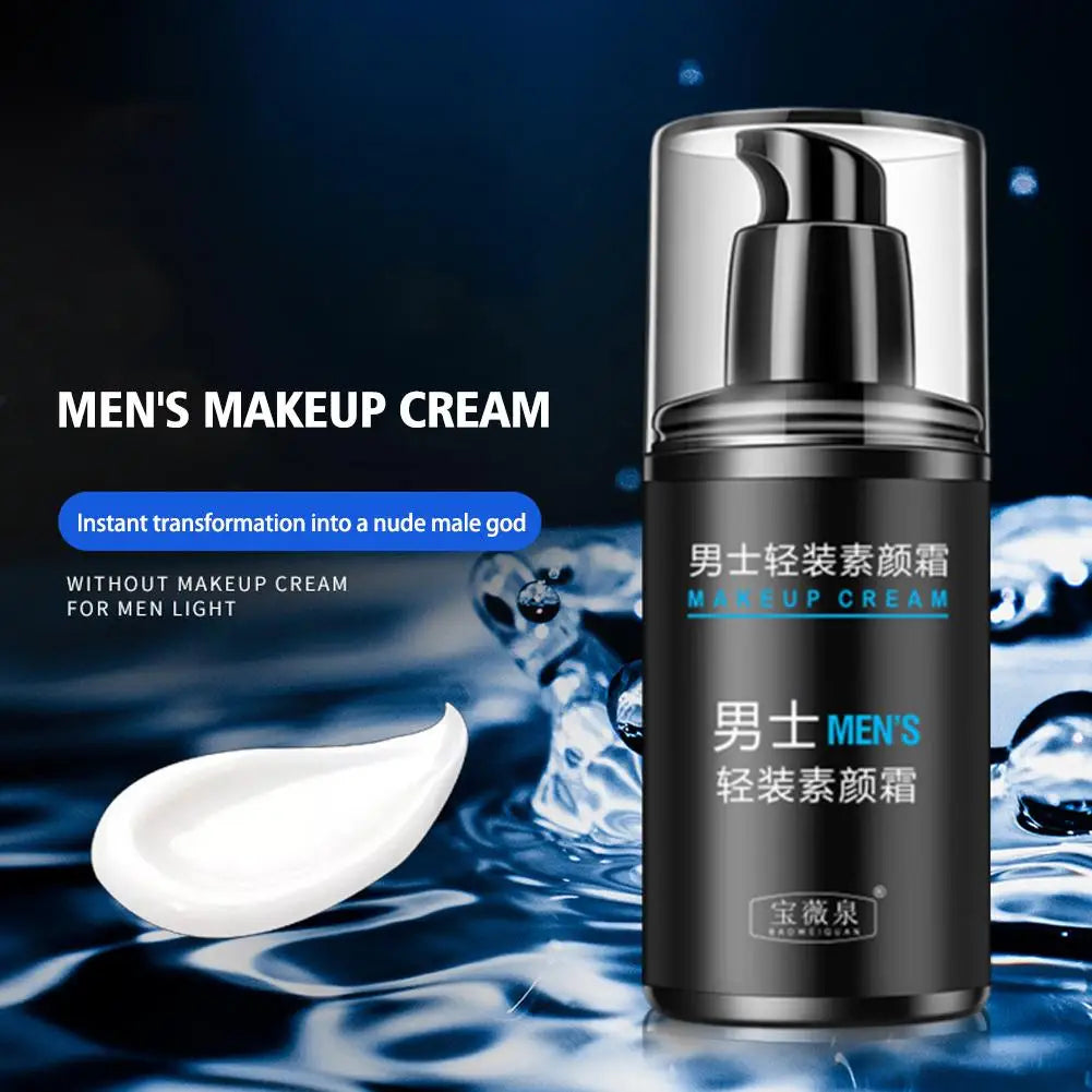 كريم مكياج طبيعي للرجال 50ج فا�نديشن مرطب ومضيق للمسام | Men's Natural Makeup Foundation Cream 50g Moisturizing Pore Minimizing
