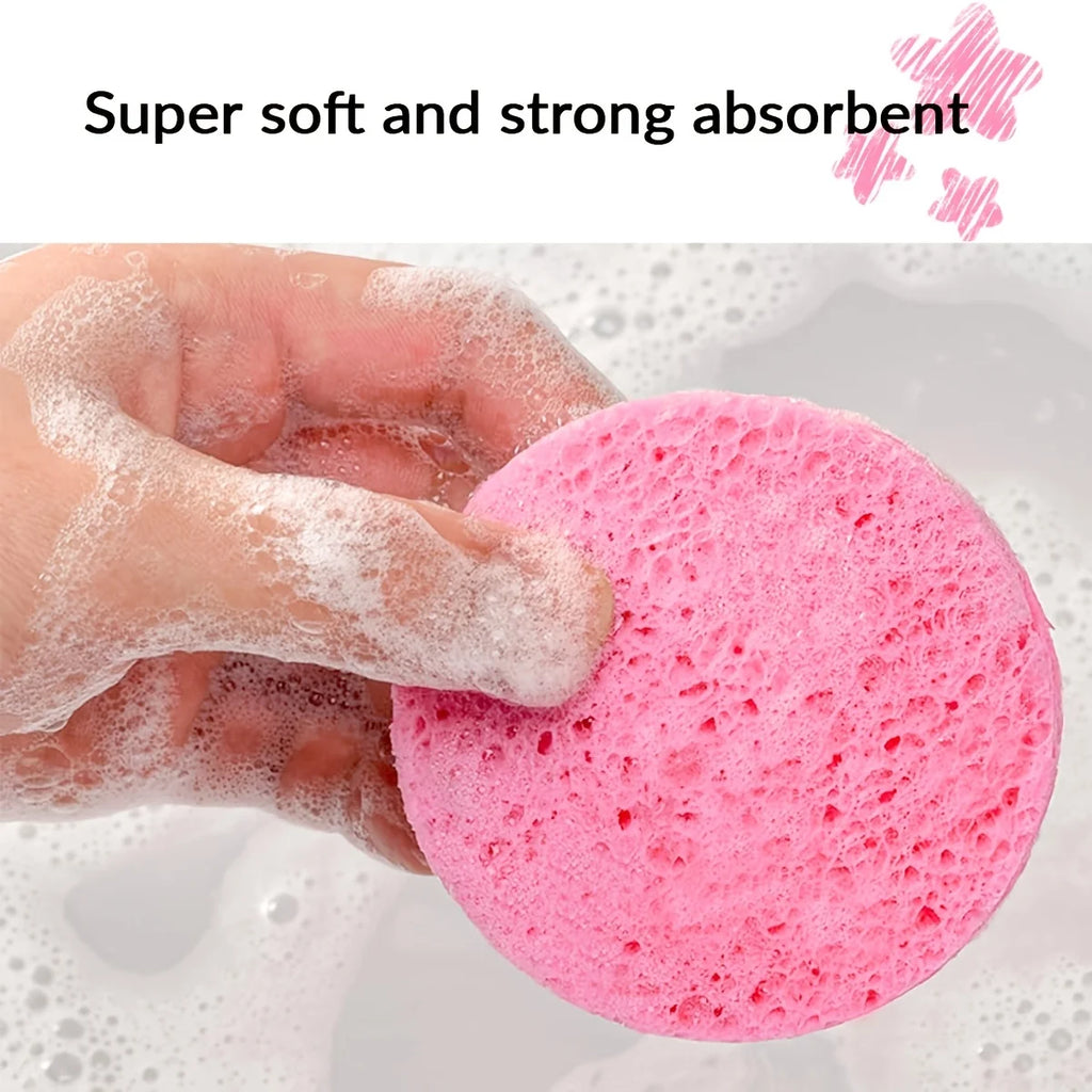 إسفنجة تنظيف الوجه المضغوطة للتقشير وإزالة المكياج | Compressed Facial Sponges Exfoliating Makeup Removal