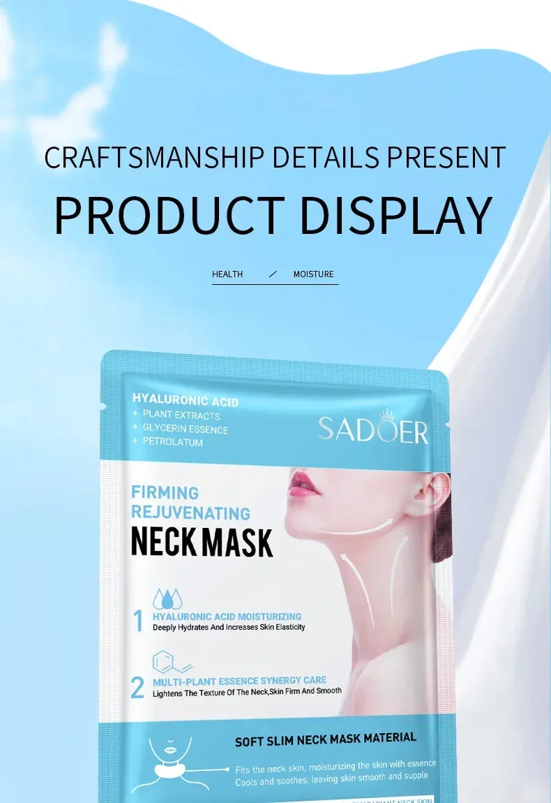 3/5/10/20Pcs Collagen Firming Neck Mask Hyaluronic Acid Nourishing Neck Masks Lifting Brightening Moisturizer Beauty Skin Care