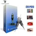 20pcs Tattoo Needles Revolution Cartridge Curved Magnum Shader Liner 0.16/0.18/0.3/0.35mm Tattoo Cartridges for Permanent Makeup