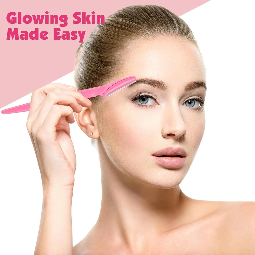 5-12piece Unisex Precision Eyebrow Facial Razor Set Modern Beauty Tool Safety Guard Face Hair Care Durable Razor Eyebrow Trimmer