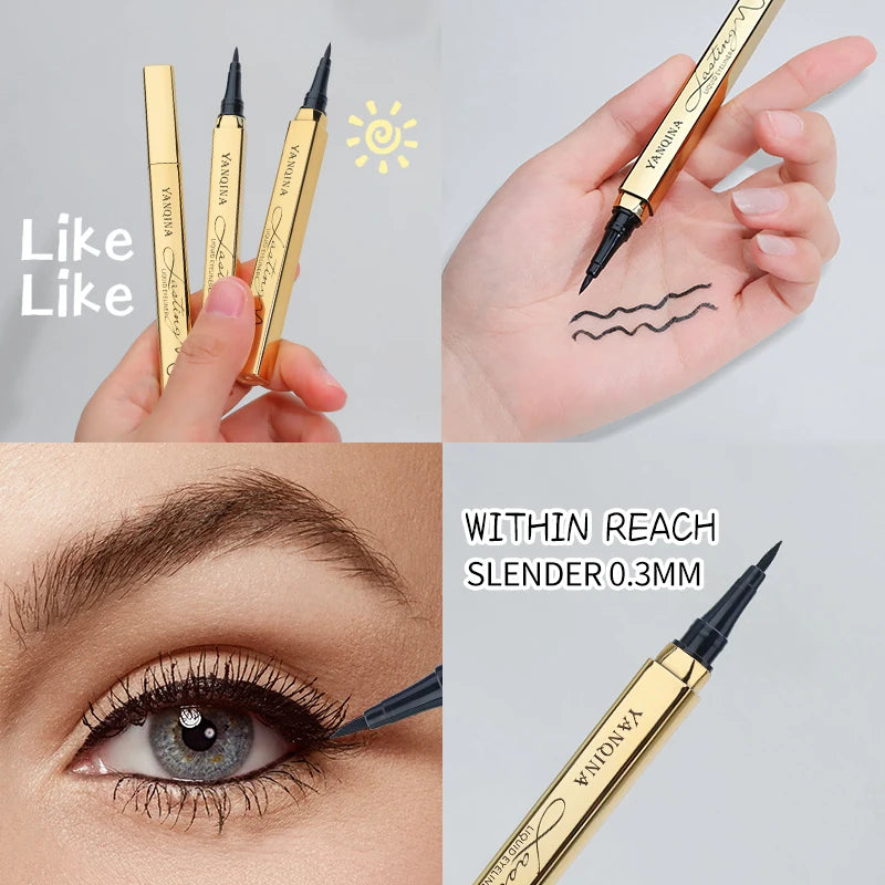 قلم كحل سريع الجفاف مضاد للماء طويل الثبات | Quick-Dry Waterproof Eyeliner Pen