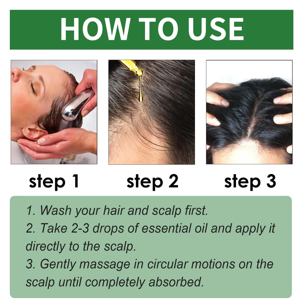 7 Day Rapid Growth Liquid Anti Hair Loss Ginger Growth Conditioning Treatment Nourish Hair Growth Oil Scalp Care Serum Products