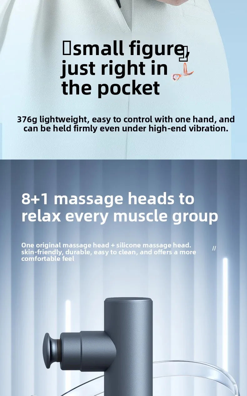 New Mini Handheld Vibration Massage Gun Women's Portable Muscle Relaxation Electric Massager FitnessVibrator-massagers massager