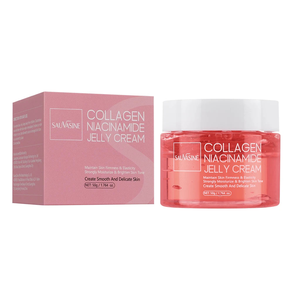 SAUVASINE Collagen Jelly Cream 50g – Firming, Brightening & Anti-Aging Face Cream | كريم كولاجين مشد ومضيء
