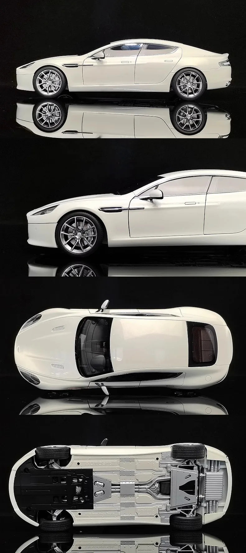 Autoart 1/18 Car Model Aston Martin Rapid S 2015 Edition Simulation Alloy Car Model Limited Car Collection Boy Birthday Gift