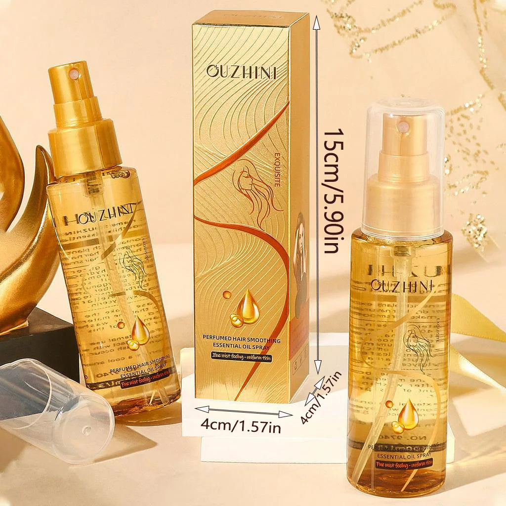 سبراي زيت الشعر المغذي بعمق يزيد اللمعان ويرمم التلف برائحة عطرية | Deep Nourishing Hair Oil Spray Luster Repair Damage Fragrance
