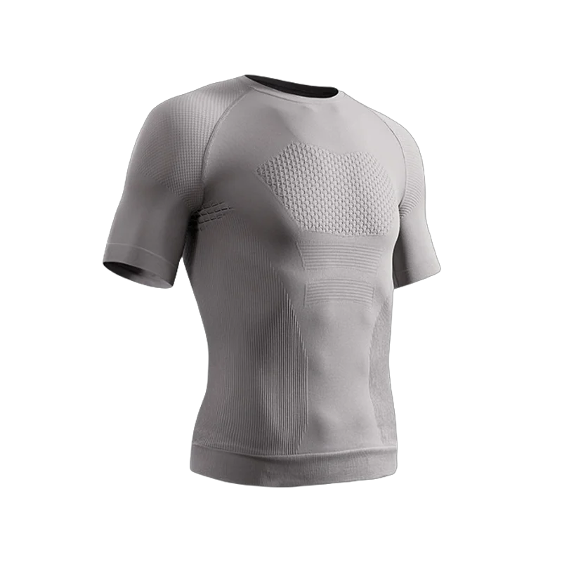 Summer Men Compression Gym Running T Shirt Breathable Short Sleeve T-Shirt Man Casual Tops Seamless Fitness Shirts Man Clothes