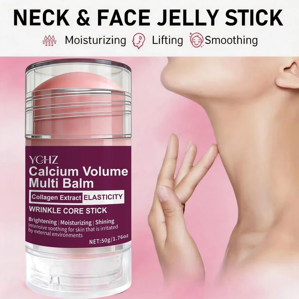Collagen Facial Care Stick: a Multi-Functional Product That Combines Lip Balm, Eye Cream, Neck Cream, Primer, and Facial Moisturizer, Offering Hydrating and Firming Benefits, Suitable for All Skin Types
