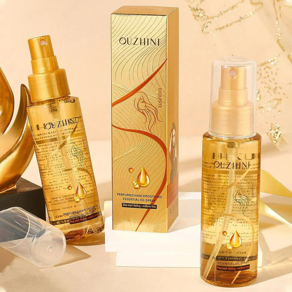 سبراي زيت الشعر المغذي بعمق يزيد اللمعان ويرمم التلف برائحة عطرية | Deep Nourishing Hair Oil Spray Luster Repair Damage Fragrance
