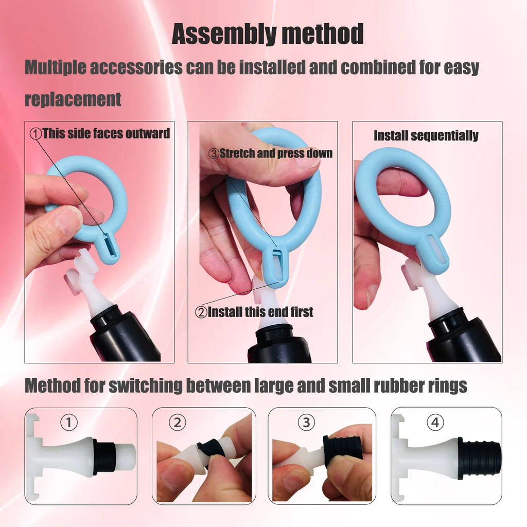 Massage Gun Head Attachments for 12-19mm Shaft, Replaceable Silicone Fascia Gun Head,   Fitness Accessories for Muscle Relief