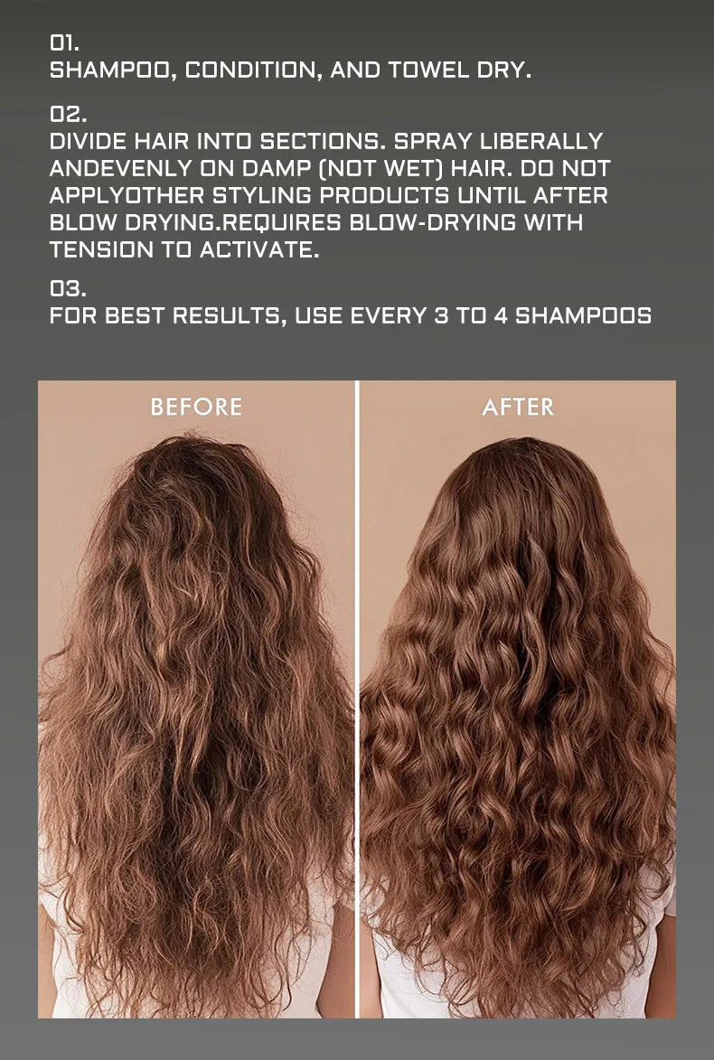 سبراي زيت الشعر مغذي ومرطب عميق للشعر المجعد هدية | Hair Oil Spray Nourishing Conditioning Deeply Moisturizing Curly Women