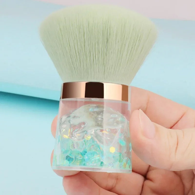 Nail Art Mushroom Rose Head Brush Remove Nail Dust Brush Polish Powder Cleaning Tool Beauty Makeup Brushes Manicure Accessories