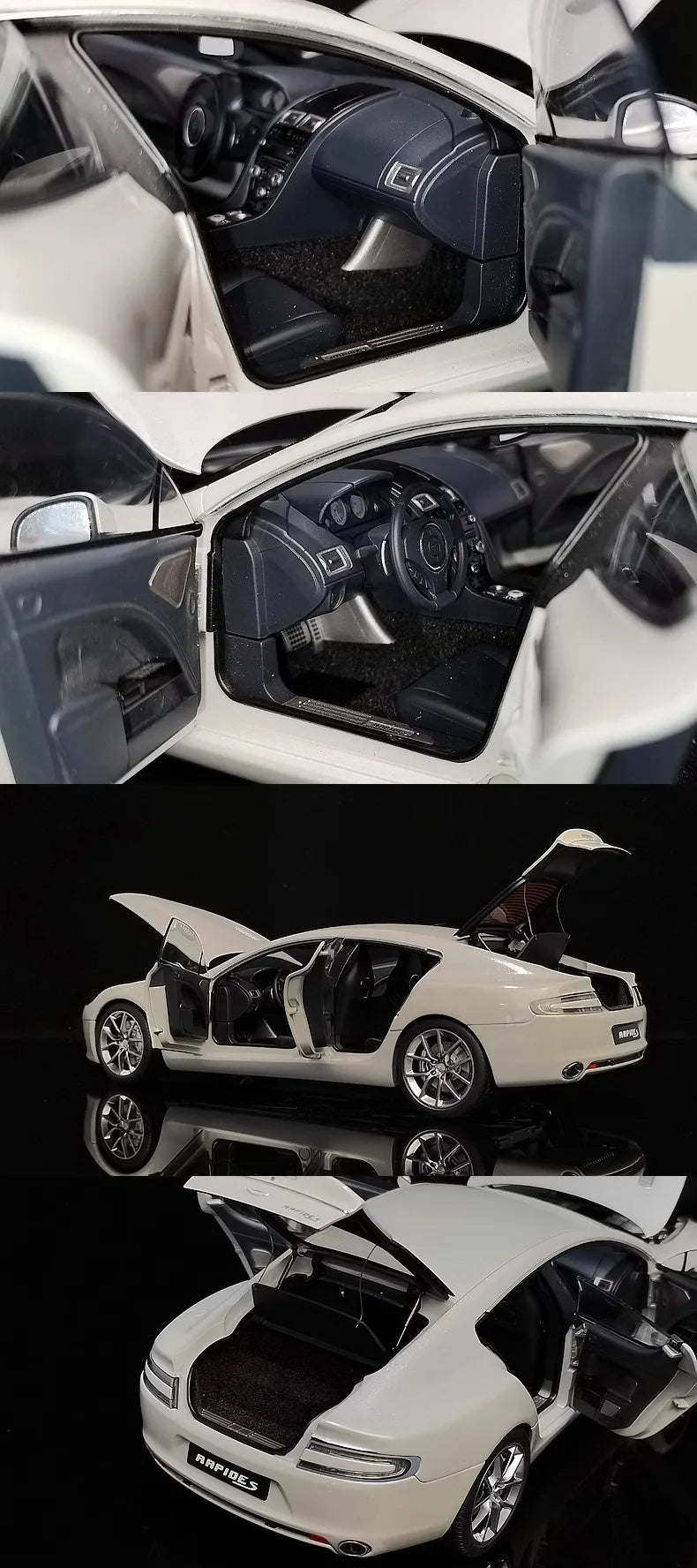 Autoart 1/18 Car Model Aston Martin Rapid S 2015 Edition Simulation Alloy Car Model Limited Car Collection Boy Birthday Gift
