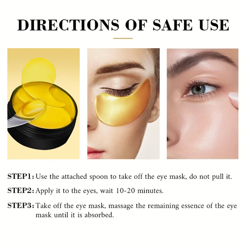 ماسك العين بالكولاجين وفيتامين C مرطب ومشرق 60 قطعة | YUITIKUE Collagen Vitamin C Eye Mask Moisturizing Brightening 60pcs