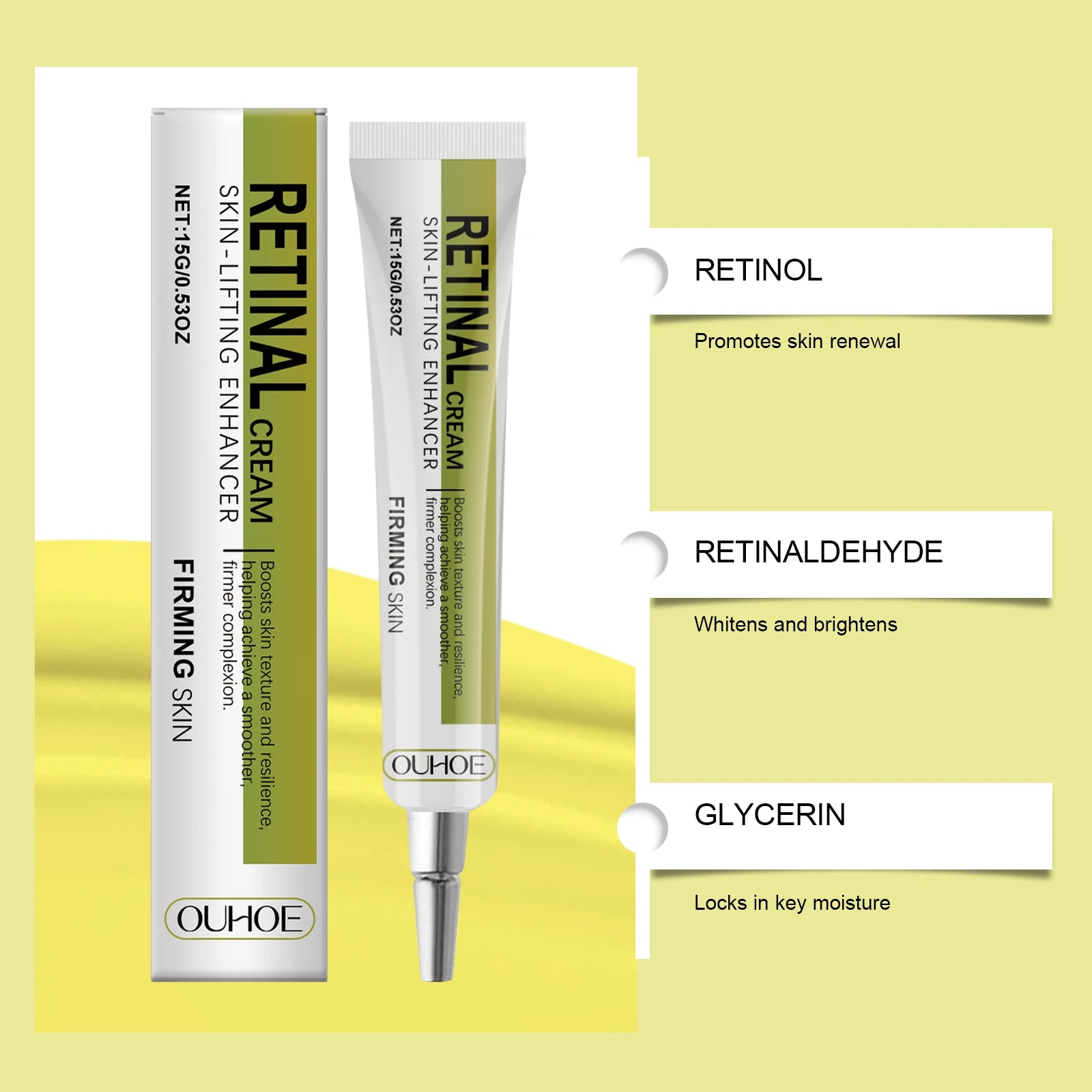 كريم ريتينول مضاد للشيخوخة للنساء مرطب ومشرق | Anti-Aging Retinol Cream Women Firming Brightening Deep Hydration