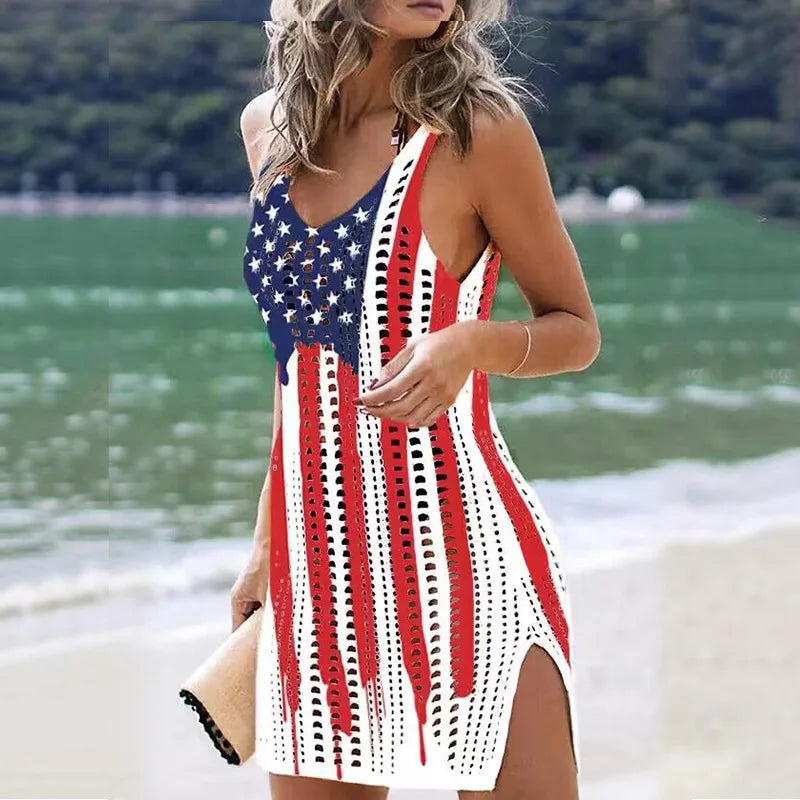 Sexy Cover Up Bikini Women Swimsuit Cover-up Beach Bathing Suit Beach Wear Knitting Swimwear Mesh Beach Dress Tunic Robe