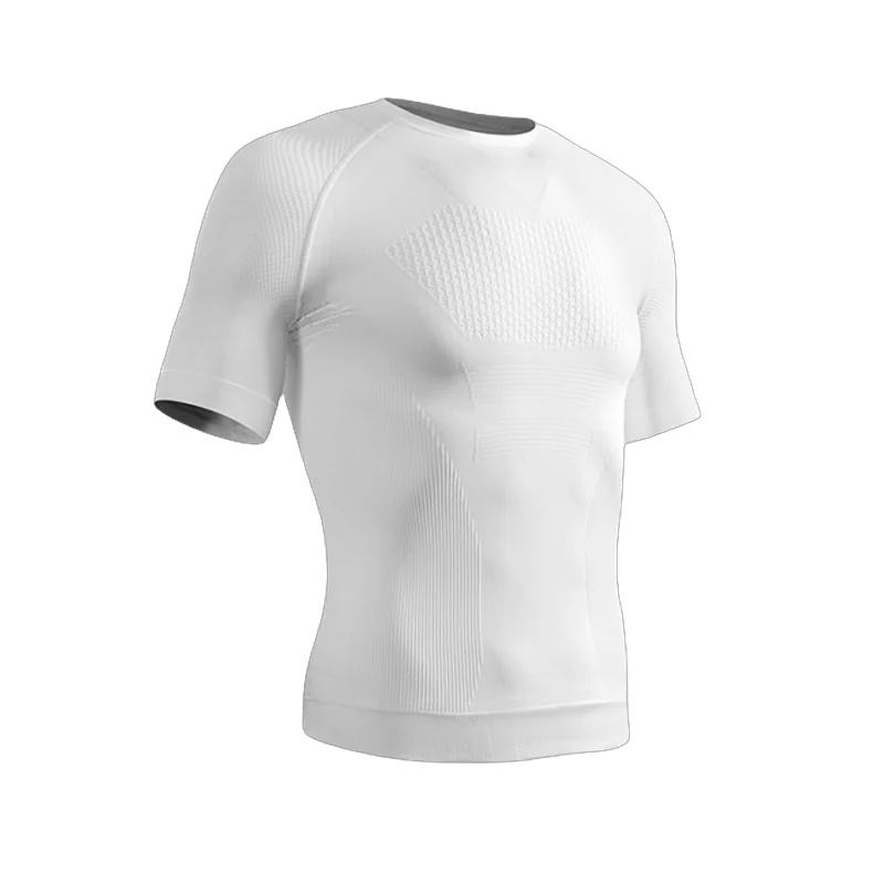 Summer Men Compression Gym Running T Shirt Breathable Short Sleeve T-Shirt Man Casual Tops Seamless Fitness Shirts Man Clothes