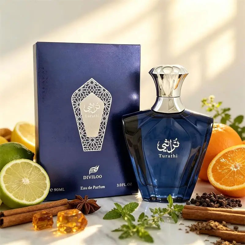 عطر عربي فاخر 90مل ياسمين وليمون وعنبر للجنسين | Arabian Luxury Perfume 90ml Jasmine Lemon Amber Unisex Long Lasting