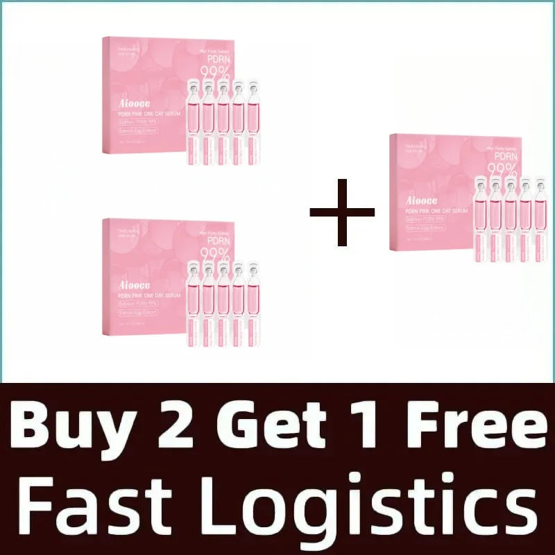 2ml*10 Vials Serum Pdrn Salmon Pink Daily Serum Gentle Repair Lasting Hydration Leaving Skin Radiant Firm Korean Skincare Serum