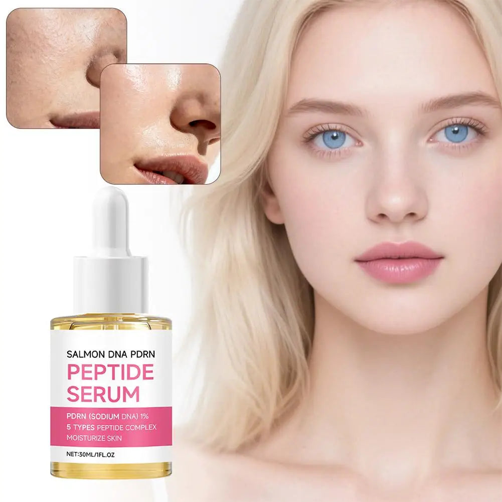 Salmon DNA Pdrn Peptide Serum Moisturizing Firming Lifting Revitalizing Brightening Smoothing Repair Facial Serum