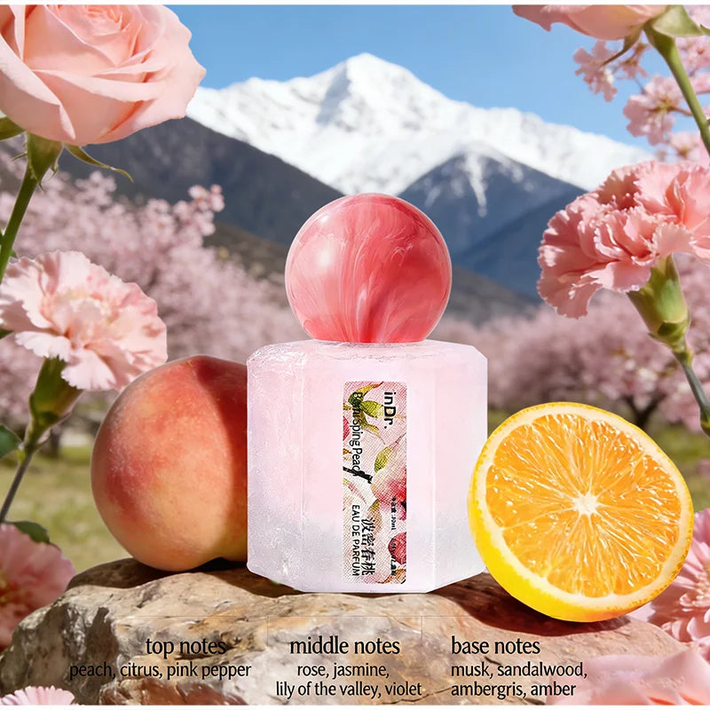 Premium Women's Perfume Sweet Warm Rose Raspberry Scent Fresh Jasmine Citrus Fragrance Charming Floral Fruity Perfume