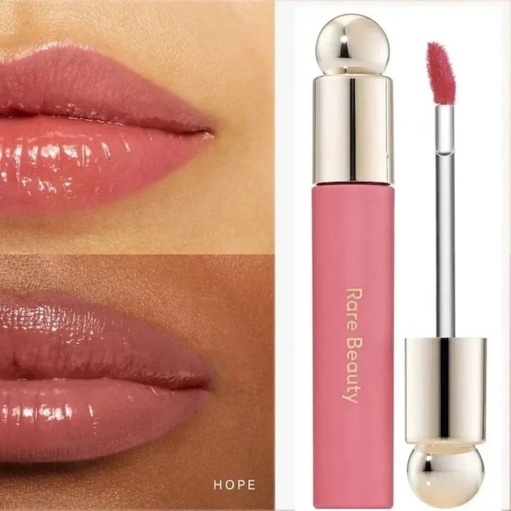 بلش وجلوس شفاه Rare Beauty مشرق وأنيق مع علبة | Rare Beauty Blush Lip Gloss Brightening Silky Contour Makeup