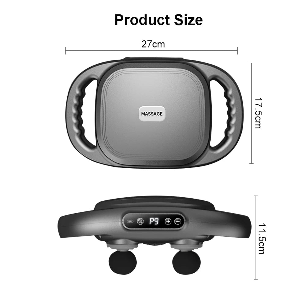 Fascia Massage Gun High Frequency Muscle Massager Gun Body Back Waist Shoulder Massage Machine 16 Heads Professional Fascia Gun