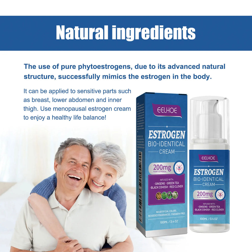 Estrogen Relief Cream for Women Menopause Balancing Hormone Levels Reducing Fatigue Relieve Massage for Health Body Care