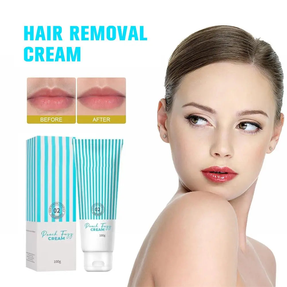 كريم إزالة الشعر الطبيعي 100ج لطيف ومرطب للوجه والجسم | Hair Removal Cream 100g Natural Gentle Soothing Nourishing Women