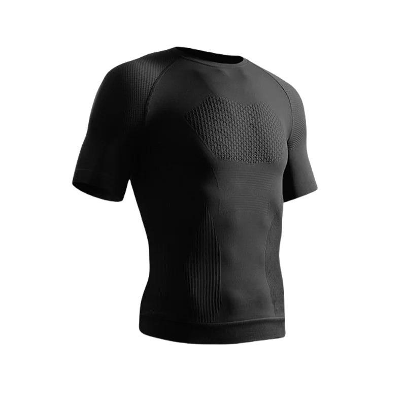 Summer Men Compression Gym Running T Shirt Breathable Short Sleeve T-Shirt Man Casual Tops Seamless Fitness Shirts Man Clothes