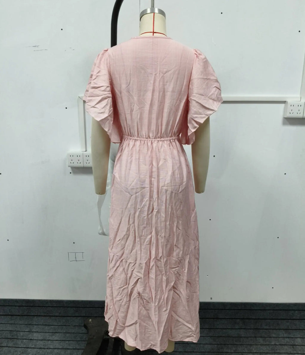 2026 Early Spring New French Casual Elegant Dress With Button Design, Slim-fit Party Dress, Tea Break Dress For Women Party Sexy